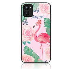 Coque Contour Silicone et Vitre Motif Fantaisie Miroir Etui Housse JM2 pour Realme C33 Rose Rouge