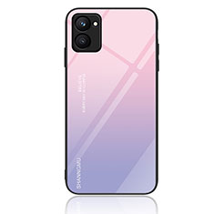 Coque Contour Silicone et Vitre Motif Fantaisie Miroir Etui Housse JM2 pour Realme C33 Violet Clair