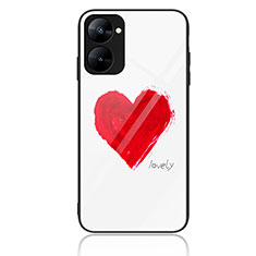 Coque Contour Silicone et Vitre Motif Fantaisie Miroir Etui Housse JM2 pour Realme V20 5G Rouge