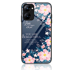 Coque Contour Silicone et Vitre Motif Fantaisie Miroir Etui Housse JM2 pour Realme V30 5G Colorful