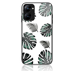 Coque Contour Silicone et Vitre Motif Fantaisie Miroir Etui Housse JM2 pour Realme V30 5G Pastel Vert