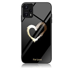 Coque Contour Silicone et Vitre Motif Fantaisie Miroir Etui Housse JM2 pour Xiaomi Poco F5 5G Noir