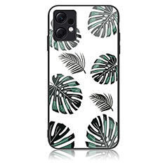 Coque Contour Silicone et Vitre Motif Fantaisie Miroir Etui Housse JM2 pour Xiaomi Redmi Note 12 4G Vert Nuit