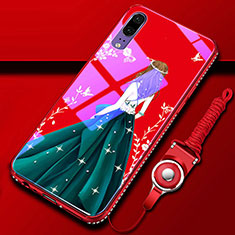 Coque Contour Silicone et Vitre Motif Fantaisie Miroir Etui Housse K01 pour Huawei P20 Mixte