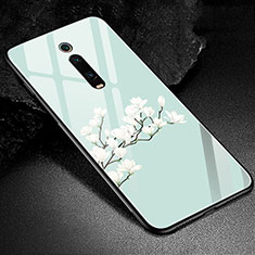 Coque Contour Silicone et Vitre Motif Fantaisie Miroir Etui Housse K02 pour Xiaomi Mi 9T Vert