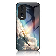 Coque Contour Silicone et Vitre Motif Fantaisie Miroir Etui Housse LS1 pour Huawei Honor 70 Pro 5G Mixte