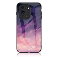 Coque Contour Silicone et Vitre Motif Fantaisie Miroir Etui Housse LS1 pour Huawei Nova 10 Pro Violet