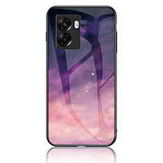 Coque Contour Silicone et Vitre Motif Fantaisie Miroir Etui Housse LS1 pour OnePlus Nord N300 5G Violet