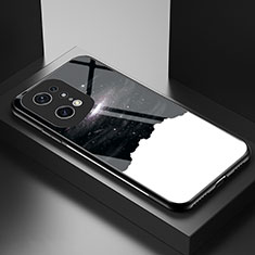 Coque Contour Silicone et Vitre Motif Fantaisie Miroir Etui Housse LS1 pour Oppo Find X5 Pro 5G Noir