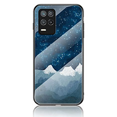 Coque Contour Silicone et Vitre Motif Fantaisie Miroir Etui Housse LS1 pour Realme 8s 5G Bleu