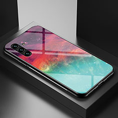 Coque Contour Silicone et Vitre Motif Fantaisie Miroir Etui Housse LS1 pour Samsung Galaxy A04s Rouge