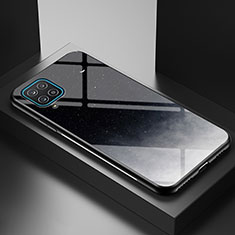 Coque Contour Silicone et Vitre Motif Fantaisie Miroir Etui Housse LS1 pour Samsung Galaxy A12 5G Gris