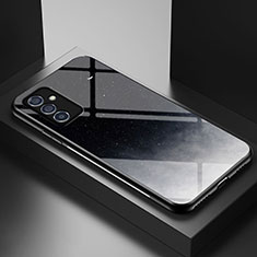 Coque Contour Silicone et Vitre Motif Fantaisie Miroir Etui Housse LS1 pour Samsung Galaxy A15 4G Gris
