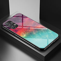Coque Contour Silicone et Vitre Motif Fantaisie Miroir Etui Housse LS1 pour Samsung Galaxy A23 4G Rouge