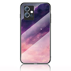 Coque Contour Silicone et Vitre Motif Fantaisie Miroir Etui Housse LS1 pour Vivo iQOO Z6 5G Violet