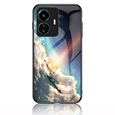 Coque Contour Silicone et Vitre Motif Fantaisie Miroir Etui Housse LS1 pour Vivo iQOO Z6 Lite 5G Mixte