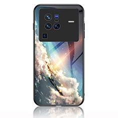 Coque Contour Silicone et Vitre Motif Fantaisie Miroir Etui Housse LS1 pour Vivo X80 Pro 5G Mixte