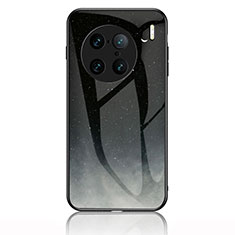 Coque Contour Silicone et Vitre Motif Fantaisie Miroir Etui Housse LS1 pour Vivo X90 Pro+ Plus 5G Gris