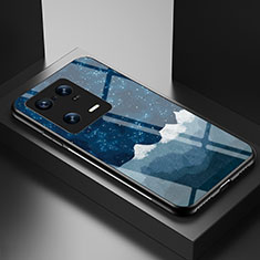 Coque Contour Silicone et Vitre Motif Fantaisie Miroir Etui Housse LS1 pour Xiaomi Mi 13 Pro 5G Bleu