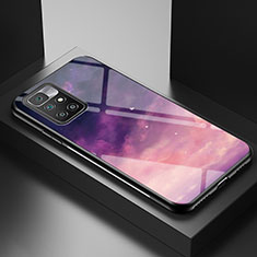 Coque Contour Silicone et Vitre Motif Fantaisie Miroir Etui Housse LS1 pour Xiaomi Redmi Note 11 4G (2021) Violet