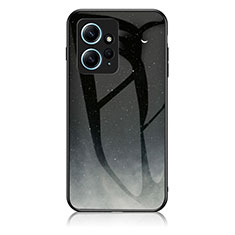 Coque Contour Silicone et Vitre Motif Fantaisie Miroir Etui Housse LS1 pour Xiaomi Redmi Note 12 4G Gris