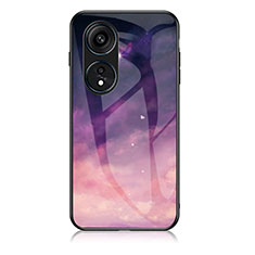 Coque Contour Silicone et Vitre Motif Fantaisie Miroir Etui Housse LS2 pour Huawei Honor X5 Plus Violet