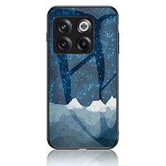 Coque Contour Silicone et Vitre Motif Fantaisie Miroir Etui Housse LS2 pour OnePlus Ace Pro 5G Bleu