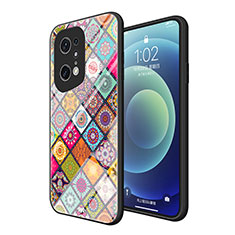 Coque Contour Silicone et Vitre Motif Fantaisie Miroir Etui Housse LS2 pour Oppo Find X5 Pro 5G Mixte