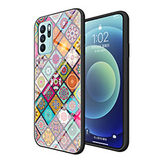 Coque Contour Silicone et Vitre Motif Fantaisie Miroir Etui Housse LS2 pour Oppo Reno6 Z 5G Mixte