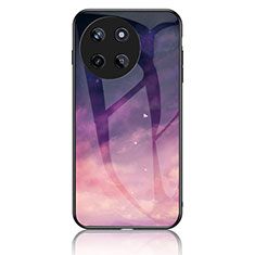 Coque Contour Silicone et Vitre Motif Fantaisie Miroir Etui Housse LS2 pour Realme 11 4G Violet