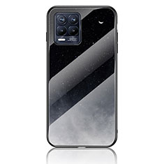 Coque Contour Silicone et Vitre Motif Fantaisie Miroir Etui Housse LS2 pour Realme 8 Pro Gris