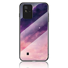 Coque Contour Silicone et Vitre Motif Fantaisie Miroir Etui Housse LS2 pour Realme C11 (2021) Violet