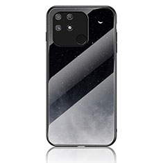 Coque Contour Silicone et Vitre Motif Fantaisie Miroir Etui Housse LS2 pour Realme Narzo 50A Gris