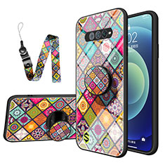 Coque Contour Silicone et Vitre Motif Fantaisie Miroir Etui Housse LS2 pour Xiaomi Black Shark 4S 5G Colorful