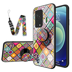 Coque Contour Silicone et Vitre Motif Fantaisie Miroir Etui Housse LS2 pour Xiaomi Black Shark 5 5G Colorful