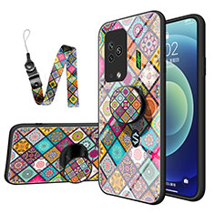 Coque Contour Silicone et Vitre Motif Fantaisie Miroir Etui Housse LS2 pour Xiaomi Black Shark 5 Pro 5G Colorful