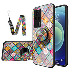 Coque Contour Silicone et Vitre Motif Fantaisie Miroir Etui Housse LS2 pour Xiaomi Redmi K60E 5G Colorful