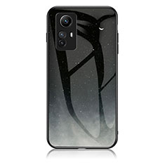 Coque Contour Silicone et Vitre Motif Fantaisie Miroir Etui Housse LS2 pour Xiaomi Redmi Note 12S Gris