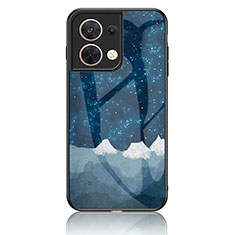 Coque Contour Silicone et Vitre Motif Fantaisie Miroir Etui Housse LS2 pour Xiaomi Redmi Note 13 5G Bleu