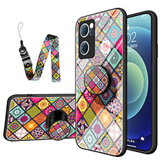 Coque Contour Silicone et Vitre Motif Fantaisie Miroir Etui Housse LS3 pour OnePlus Nord CE 2 5G Colorful