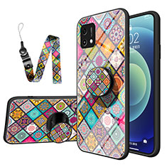 Coque Contour Silicone et Vitre Motif Fantaisie Miroir Etui Housse LS3 pour Oppo A16e Colorful