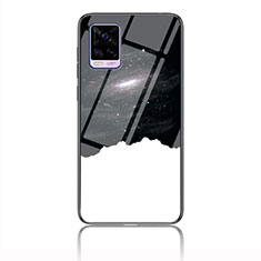 Coque Contour Silicone et Vitre Motif Fantaisie Miroir Etui Housse LS3 pour Vivo V20 (2021) Noir