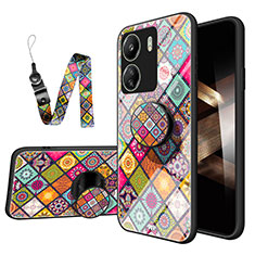 Coque Contour Silicone et Vitre Motif Fantaisie Miroir Etui Housse LS3 pour Xiaomi Poco C65 Mixte