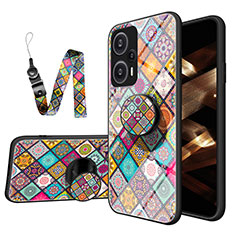 Coque Contour Silicone et Vitre Motif Fantaisie Miroir Etui Housse LS3 pour Xiaomi Redmi Note 12 Turbo 5G Colorful