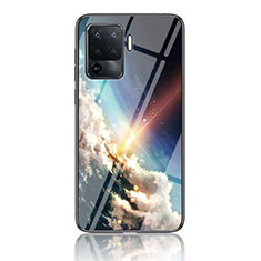 Coque Contour Silicone et Vitre Motif Fantaisie Miroir Etui Housse LS4 pour Oppo A94 4G Mixte