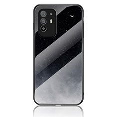 Coque Contour Silicone et Vitre Motif Fantaisie Miroir Etui Housse LS4 pour Oppo A94 5G Gris