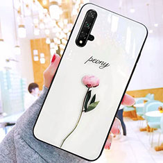 Coque Contour Silicone et Vitre Motif Fantaisie Miroir Etui Housse M01 pour Huawei Honor 20S Rose