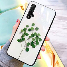 Coque Contour Silicone et Vitre Motif Fantaisie Miroir Etui Housse M01 pour Huawei Nova 5T Mixte