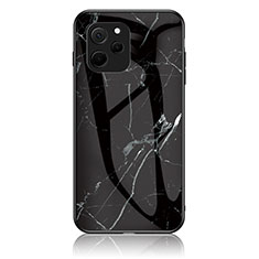 Coque Contour Silicone et Vitre Motif Fantaisie Miroir Etui Housse pour Huawei Enjoy 50z Noir