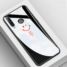 Coque Contour Silicone et Vitre Motif Fantaisie Miroir Etui Housse pour Huawei Honor 20E Noir